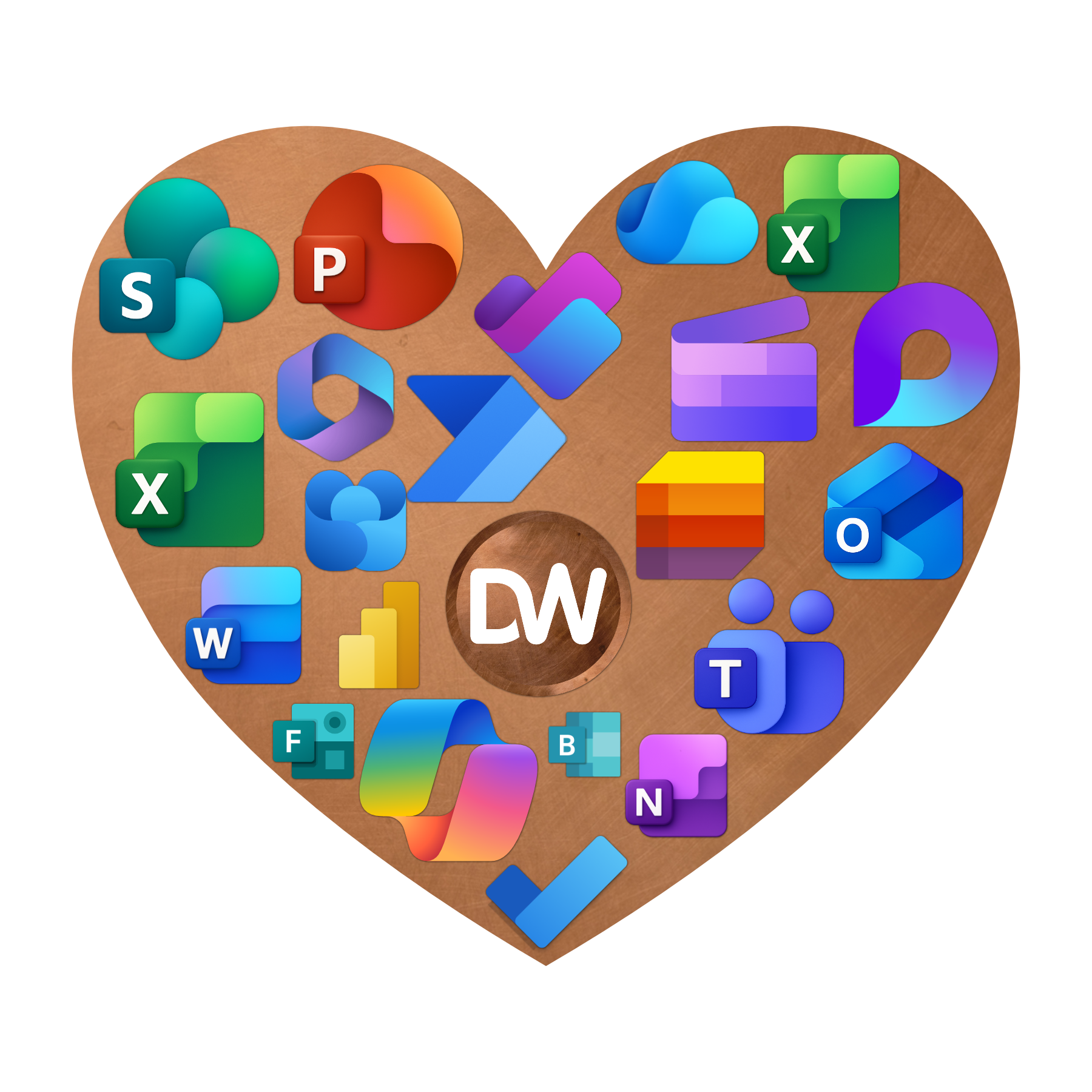 Heart MS Icons 2026 Bronze BG